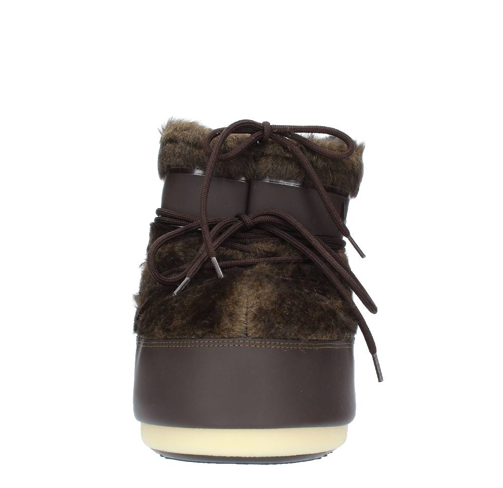 MOON BOOT Stivaletti da neve modello ICON LOW FAUX FUR MOON BOOT in gomma ed ecopelliccia Lightning offer