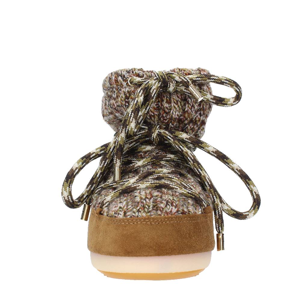 MOON BOOT Stivaletti da neve modello LOW WOOL MOON BOOT in camoscio e tessuto Bestseller