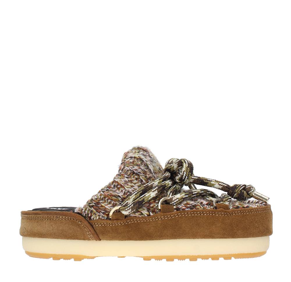 MOON BOOT Mules modello 14601200 in camoscio e tessuto Offerte giornaliere