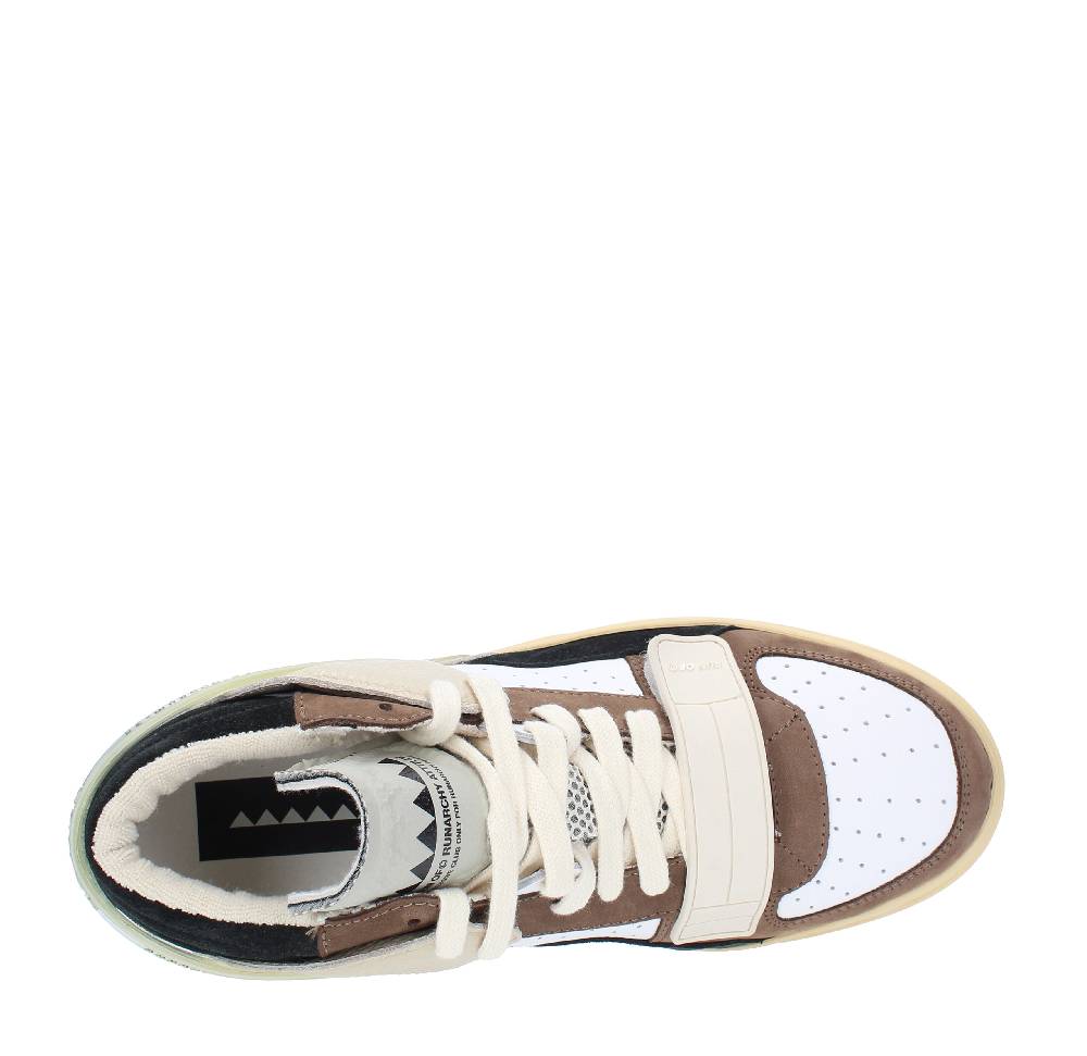 RUN OF Sneakers modello ERRANT MID RUN OF in pelle camoscio e tessuto Fino al 50% di sconto