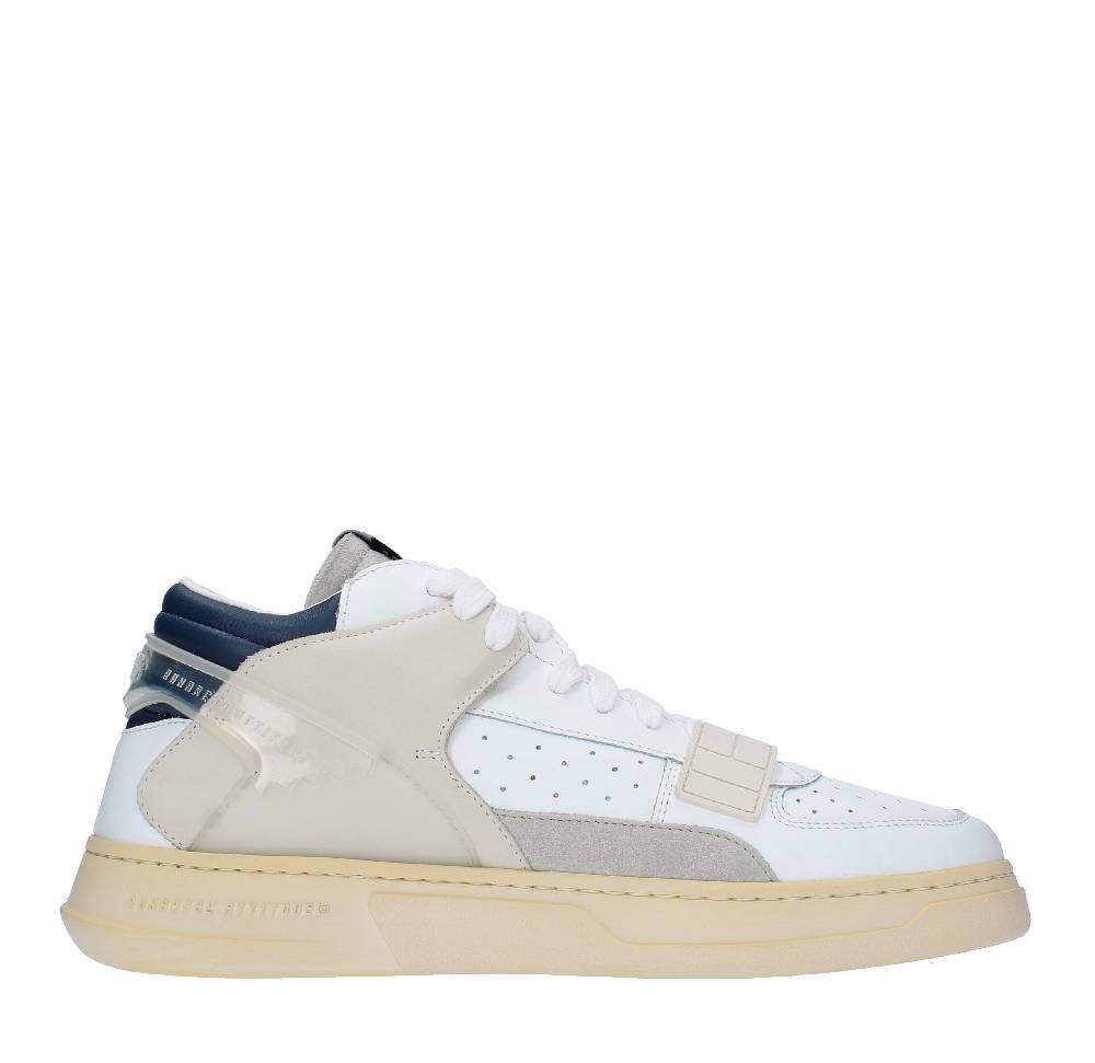 RUN OF Sneakers modello MID COMBI RUN OF in pelle camoscio e tessuto Officina