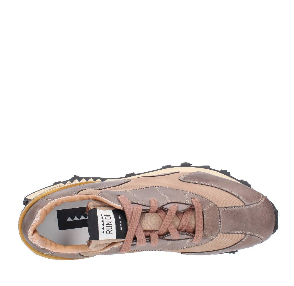 RUN OF Sneakers modello VINTAGE RUN OF in pelle e tessuto 50% di sconto per tempo limitato