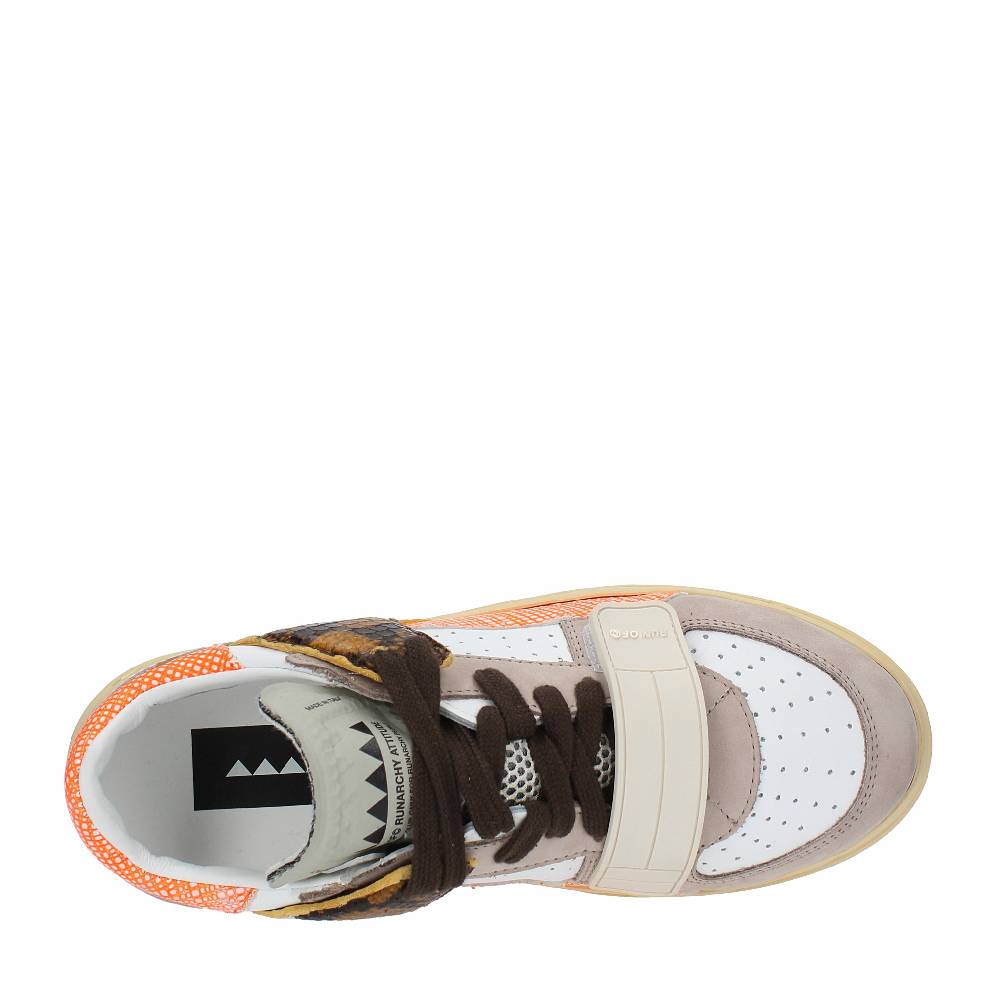 RUN OF Sneakers modello KLAUS W RUN OF in Pelle camoscio e tessuto Italy