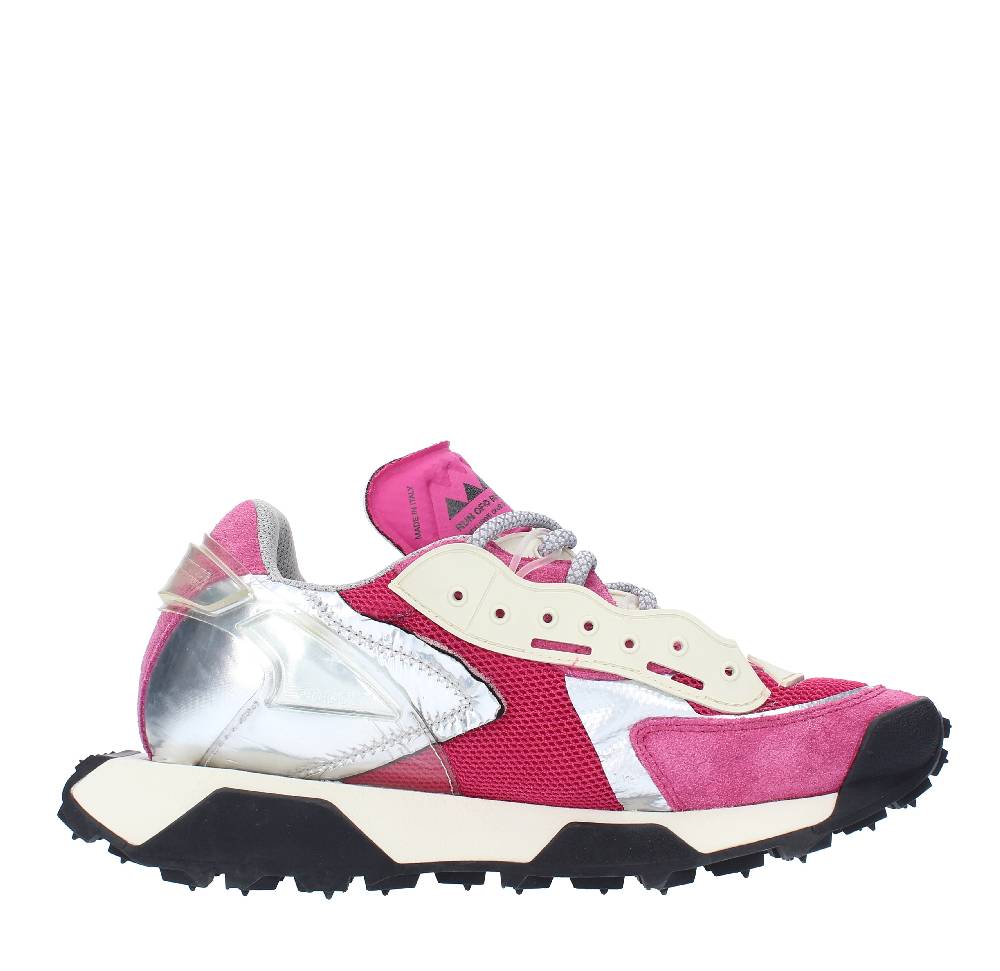 RUN OF Sneakers modello REVOLT RUN OF in camoscio e tessuto Italia