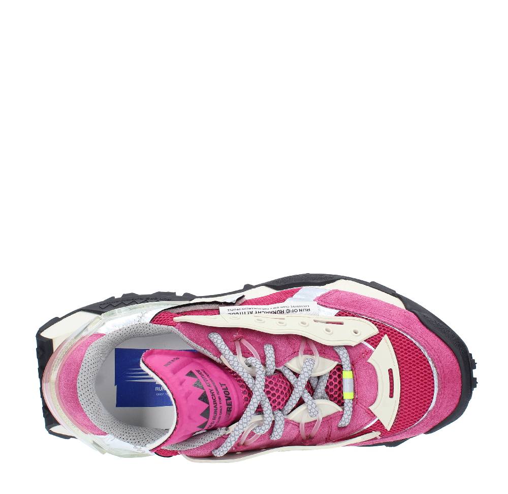 RUN OF Sneakers modello REVOLT RUN OF in camoscio e tessuto Italia