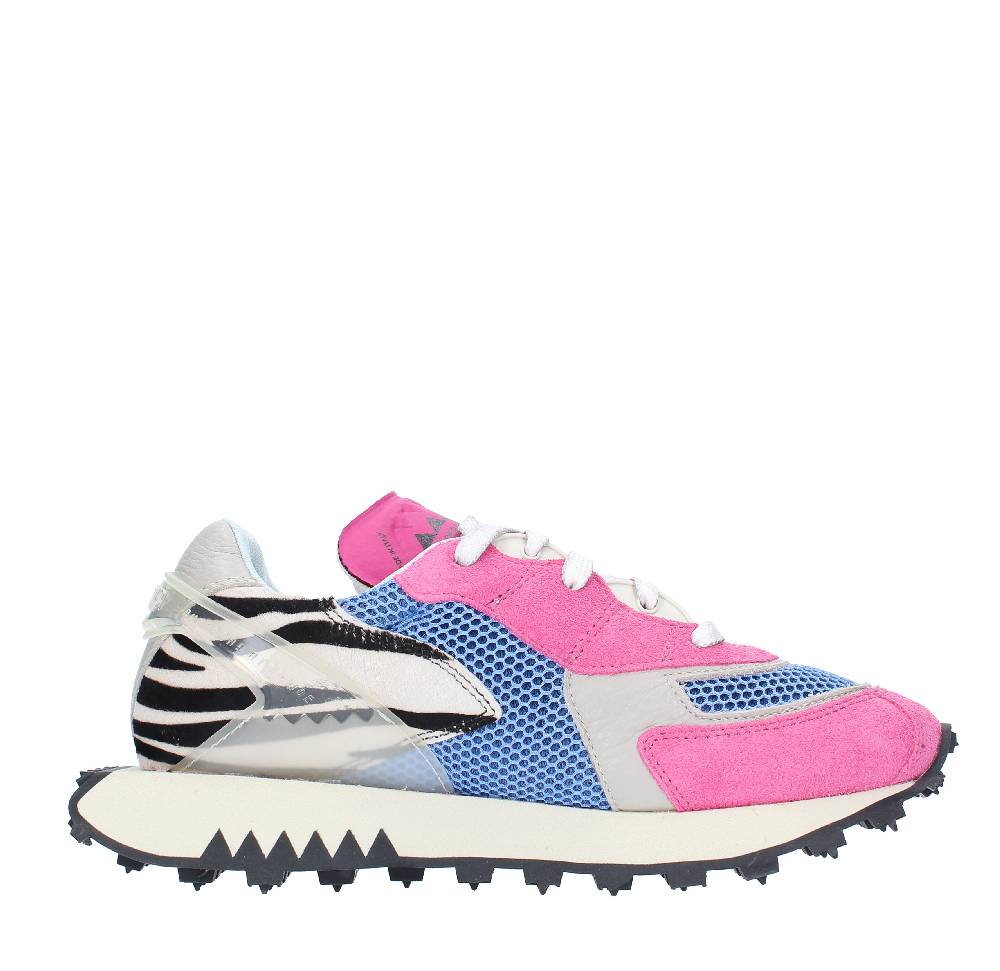 RUN OF Sneakers modello PUNK ZEBRA RUN OF in camoscio pelle e tessuto In Linea