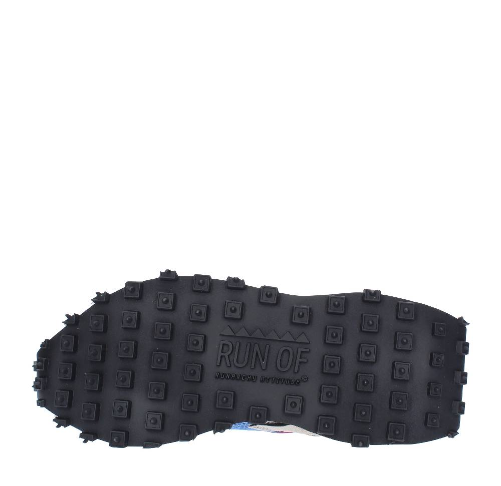 RUN OF Sneakers modello PUNK ZEBRA RUN OF in camoscio pelle e tessuto In Linea