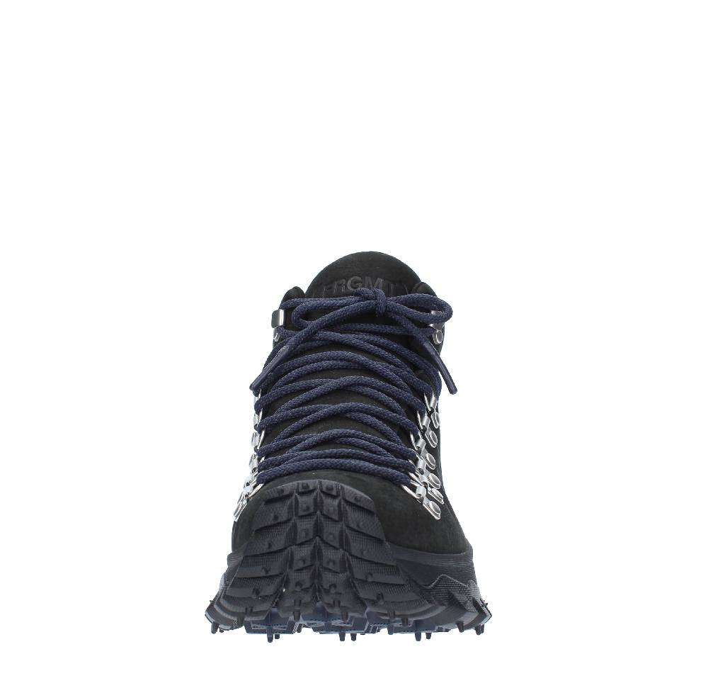MONCLER Scarponcini in camoscio e pelle Consegna Veloce