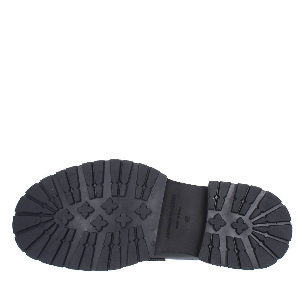 ALEXANDER MCQUEEN Stivaletti stile mocassino in pelle Sottocosto