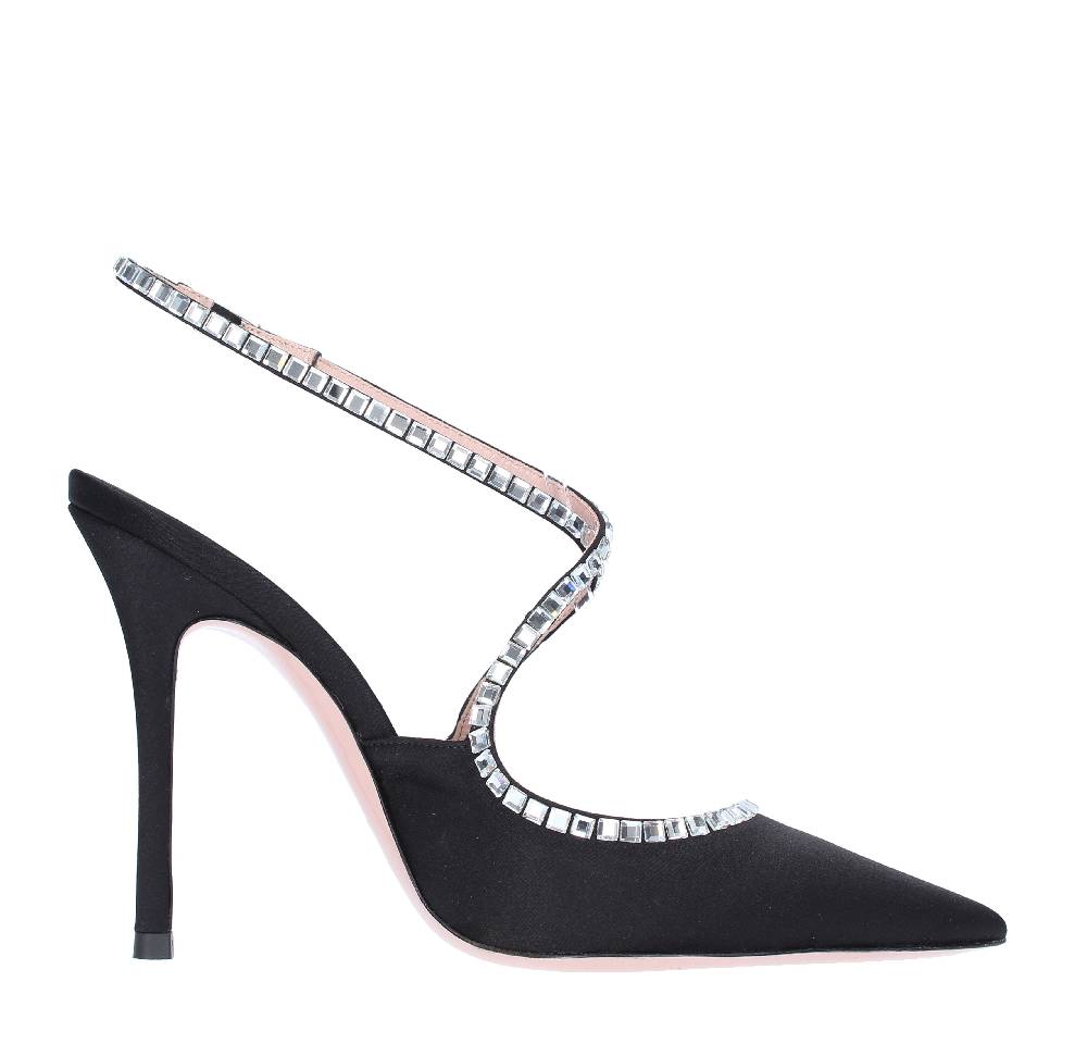 GEDEBE Décolleté slingback GEDEBE modello VIOLA in raso e strass Novità