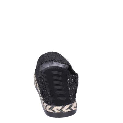 scarpe donna CAFè NOIR espadrillas nero tessuto MEA901 BF478 Spedizione Gratuita