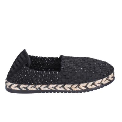 scarpe donna CAFè NOIR espadrillas nero tessuto MEA901 BF478 Spedizione Gratuita