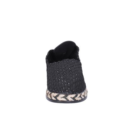 scarpe donna CAFè NOIR espadrillas nero tessuto MEA901 BF478 Spedizione Gratuita