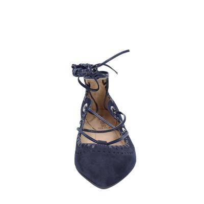 scarpe donna CAFè NOIR ballerine blu camoscio MED507 BF402 Qualità Garantita