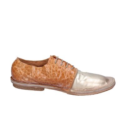 scarpe donna MOMA classiche marrone pelle oro 1AS439-RANA BC828 Limitato a 3 giorni
