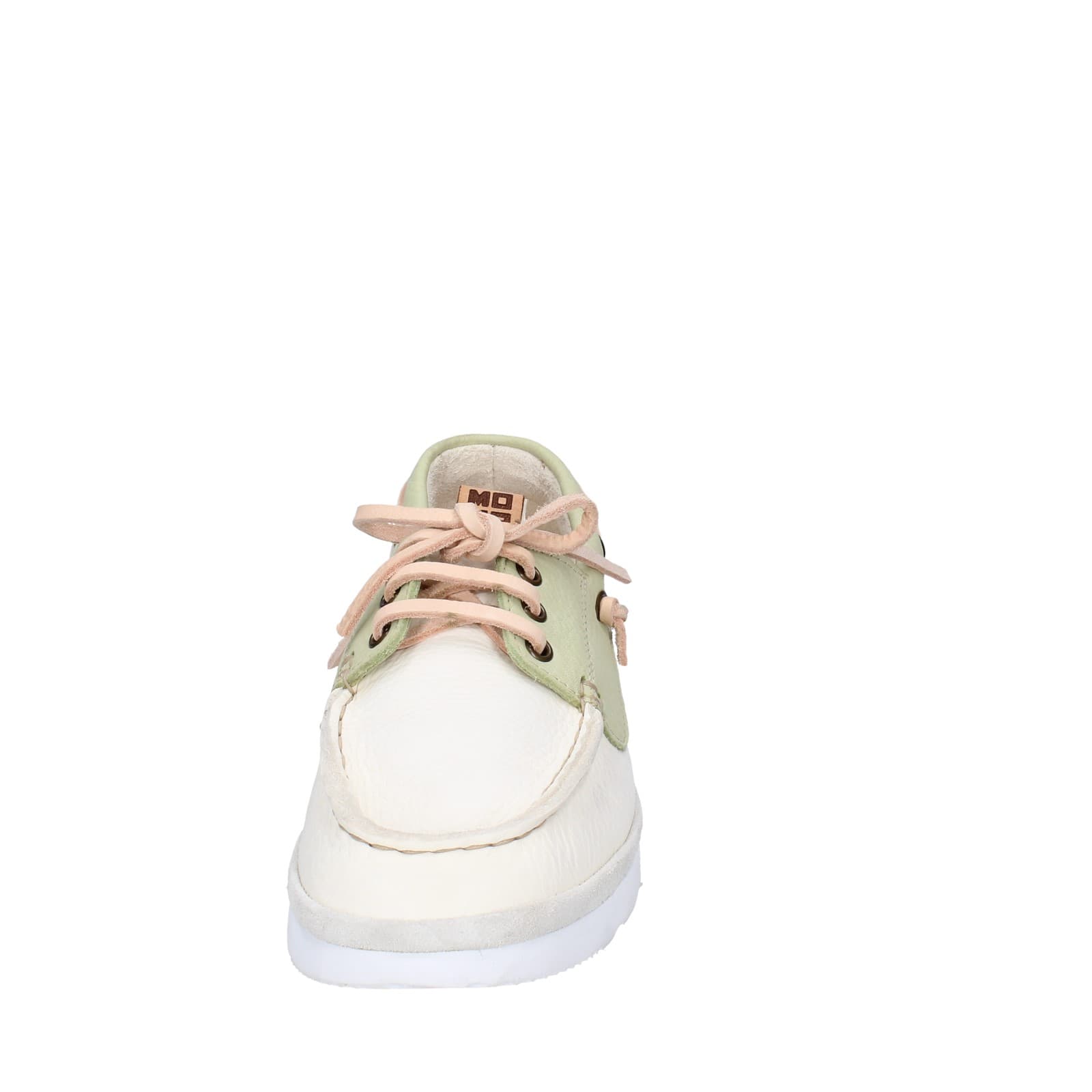 scarpe donna MOMA classiche bianco pelle verde 1AS407-YAC2 EZ870 Promozione Limitata