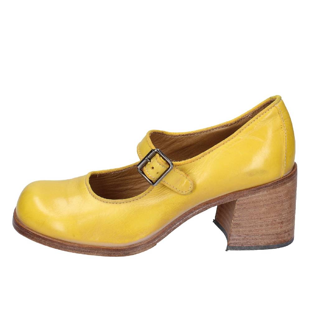 scarpe donna MOMA decollete giallo pelle 47403L VINTAGE EX446 I Più Venduti