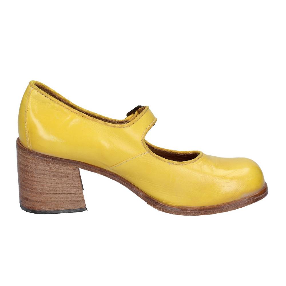 scarpe donna MOMA decollete giallo pelle 47403L VINTAGE EX446 I Più Venduti