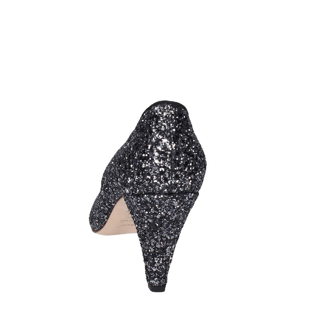 scarpe donna ANNIEL decollete nero glitter EX219 Vendite Flash
