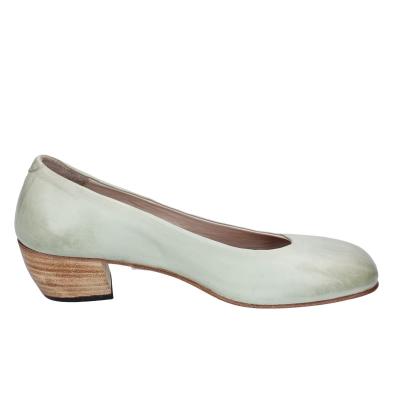 scarpe donna MOMA decollete verde pelle BE500 In Saldo