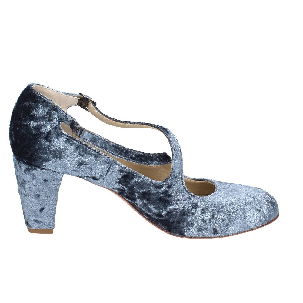 scarpe donna ANNIEL decollete grigio velluto EX257 2025