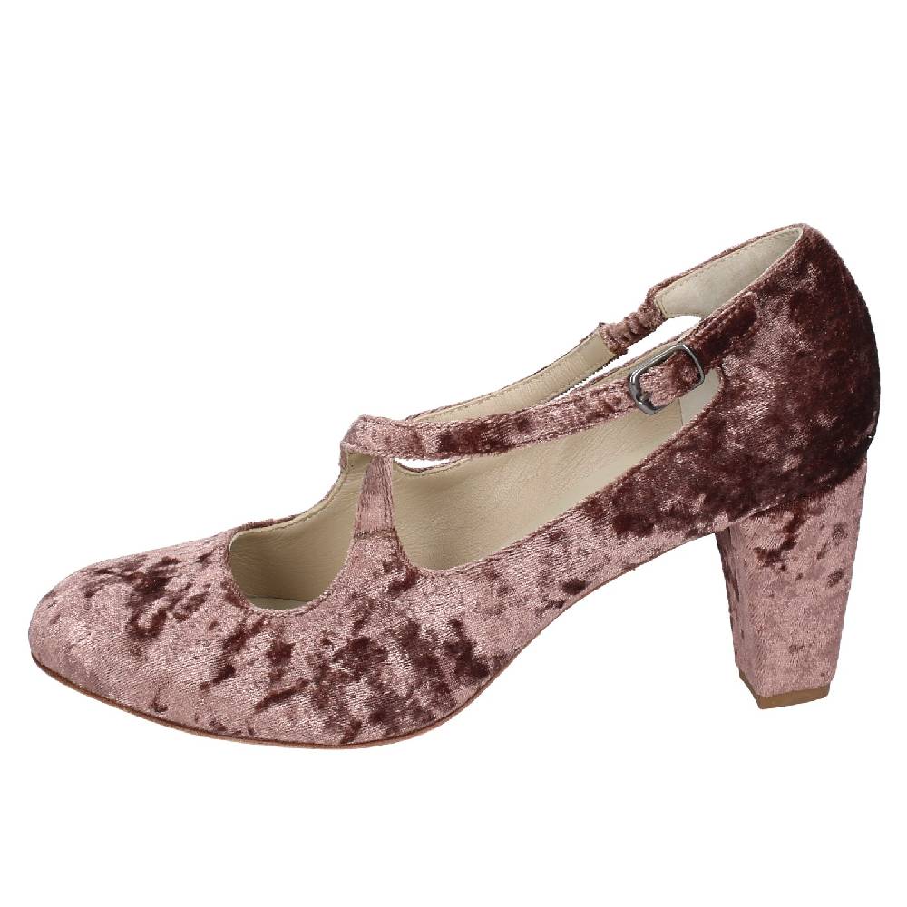 scarpe donna ANNIEL decollete marrone velluto EX279 Qualità
