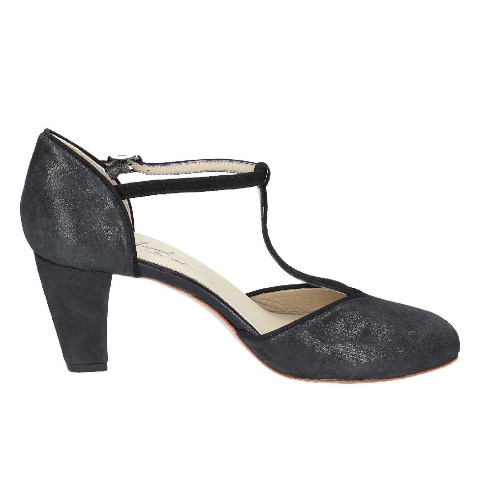 scarpe donna ANNIEL decollete nero camoscio EX258 Promozione