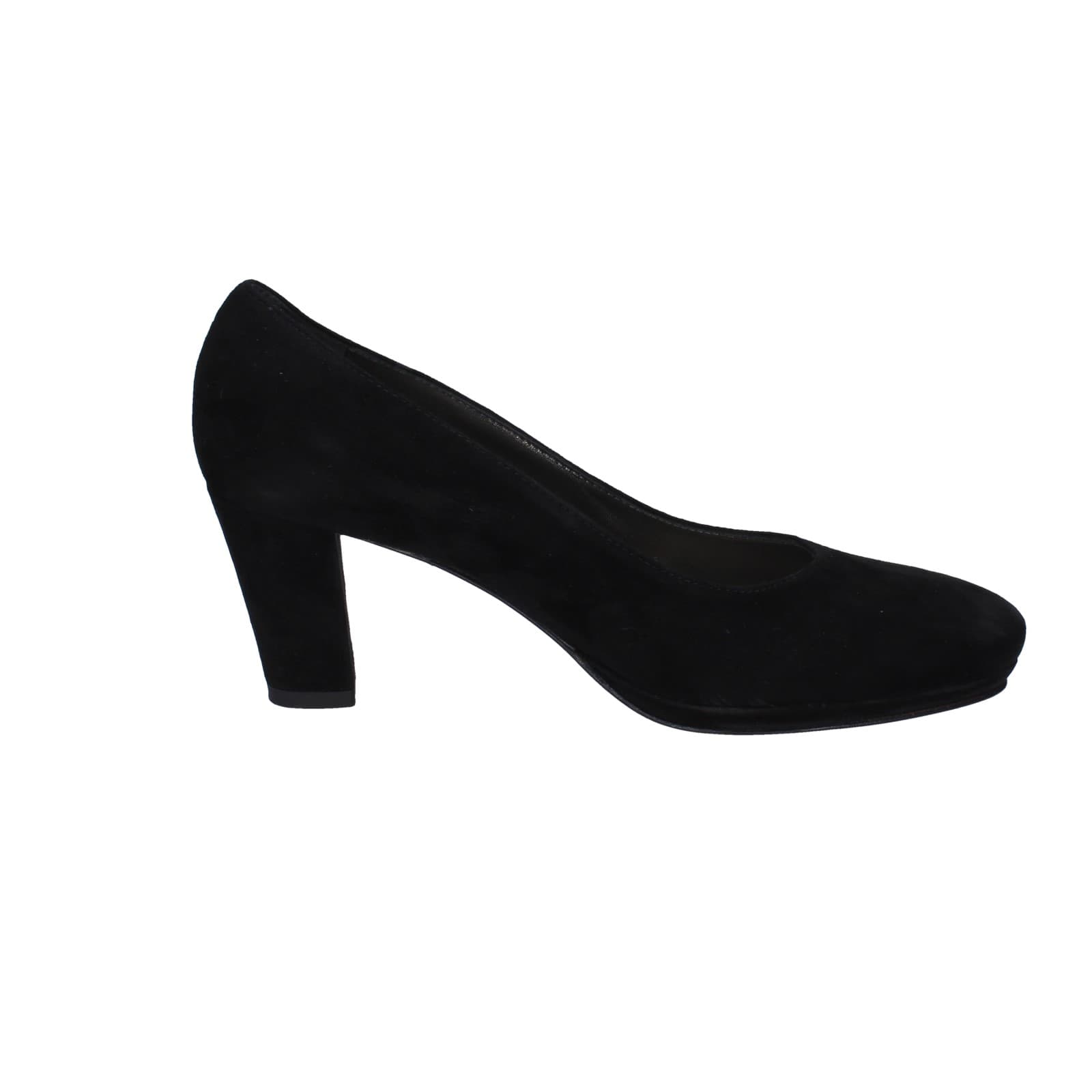 scarpe donna CONFORT decollete nero camoscio strass EZ354 Negozi Online