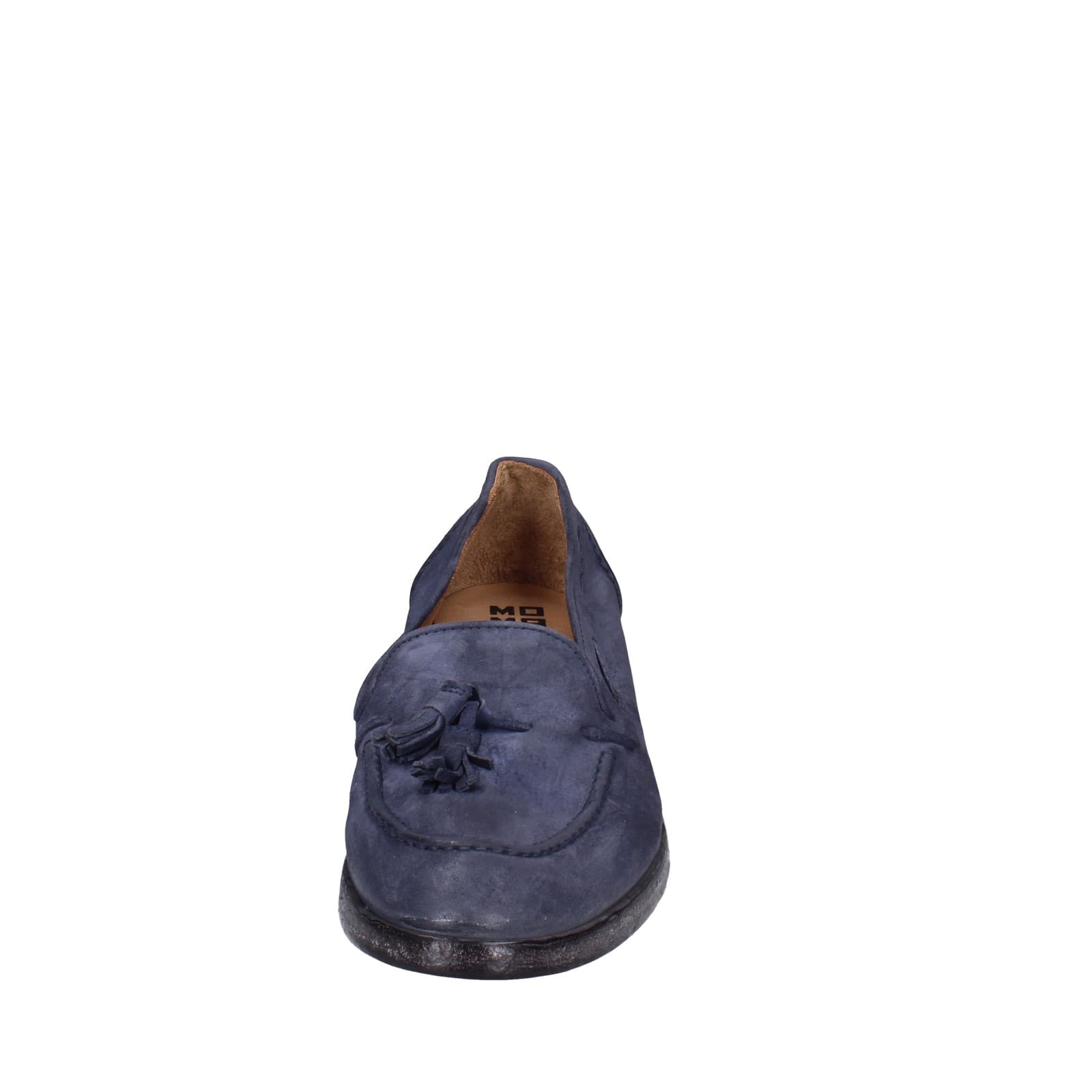 scarpe donna MOMA mocassini blu camoscio 1FS472-0W EZ878 Affare Del Giorno