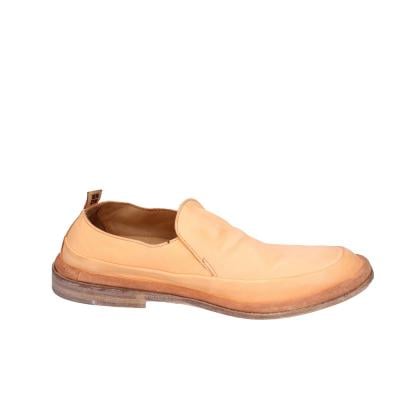 scarpe donna MOMA mocassini arancione pelle 1ES453-SAF BC806 Sottocosto