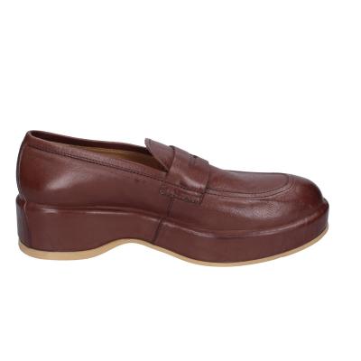 scarpe donna MOMA mocassini marrone pelle 1ES419-NAC BC48 Sconto