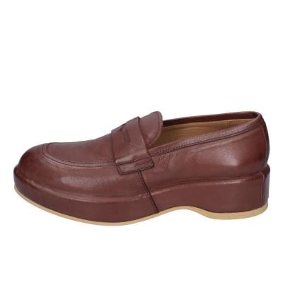scarpe donna MOMA mocassini marrone pelle 1ES419-NAC BC48 Sconto