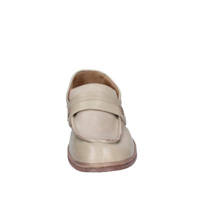 scarpe donna MOMA mocassini beige pelle marrone 1ES323-TV BC52 Offerta