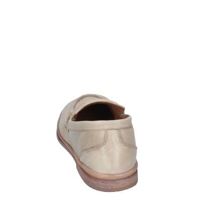 scarpe donna MOMA mocassini beige pelle marrone 1ES323-TV BC52 Offerta