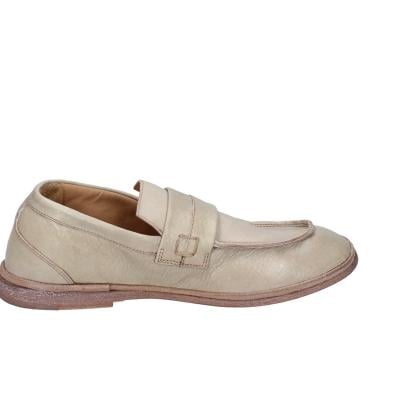 scarpe donna MOMA mocassini beige pelle marrone 1ES323-TV BC52 Offerta