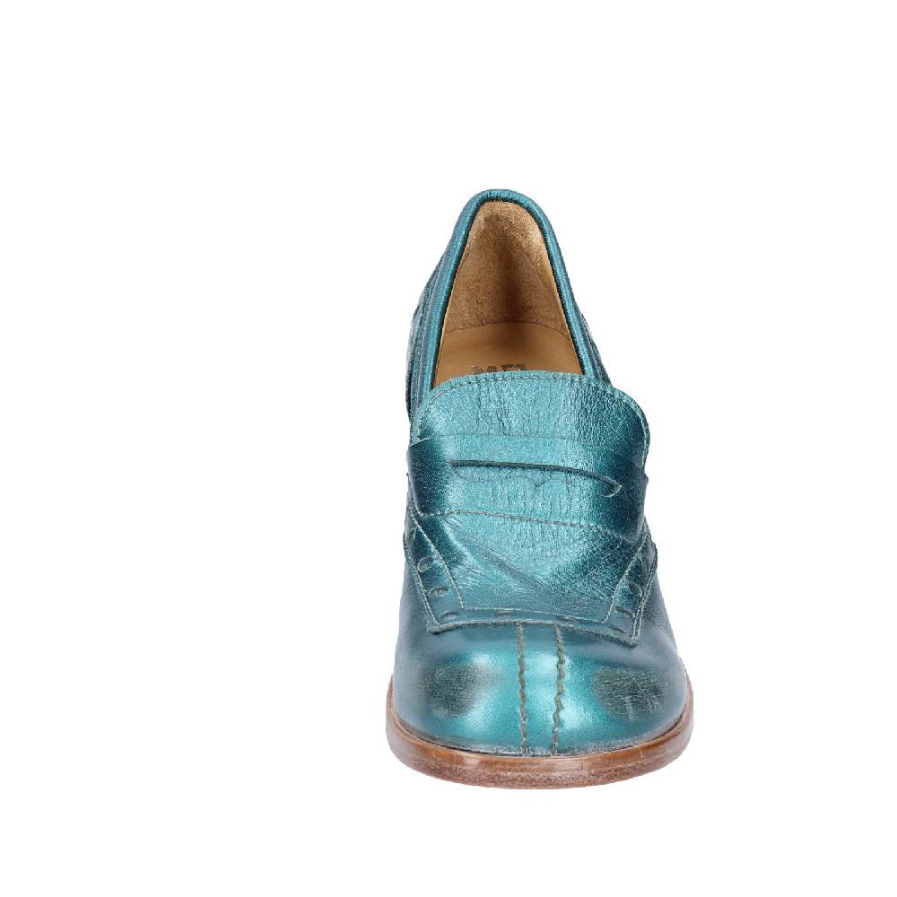 scarpe donna MOMA mocassini verde pelle 47406E VINTAGE EX447 Fornitura limitata