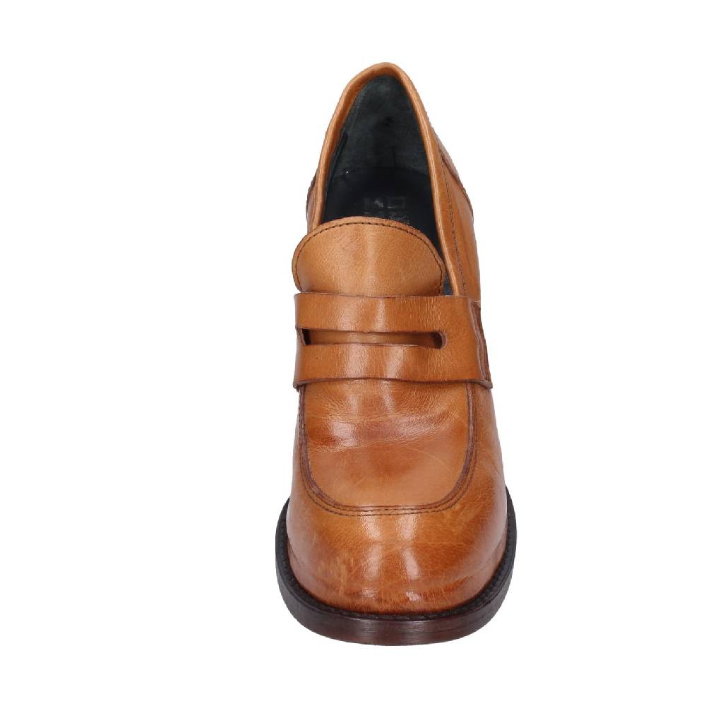 scarpe donna MOMA mocassini marrone pelle 85306E EY568 Offerte