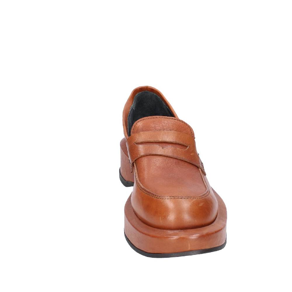 scarpe donna MOMA mocassini marrone pelle 82301E EY562 Vendita Calda