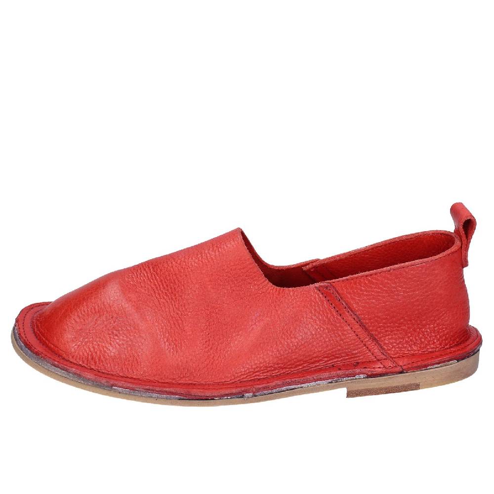 scarpe donna MOMA mocassini rosso pelle VINTAGE SLIP ON EX461 Saldi Di Fabbrica