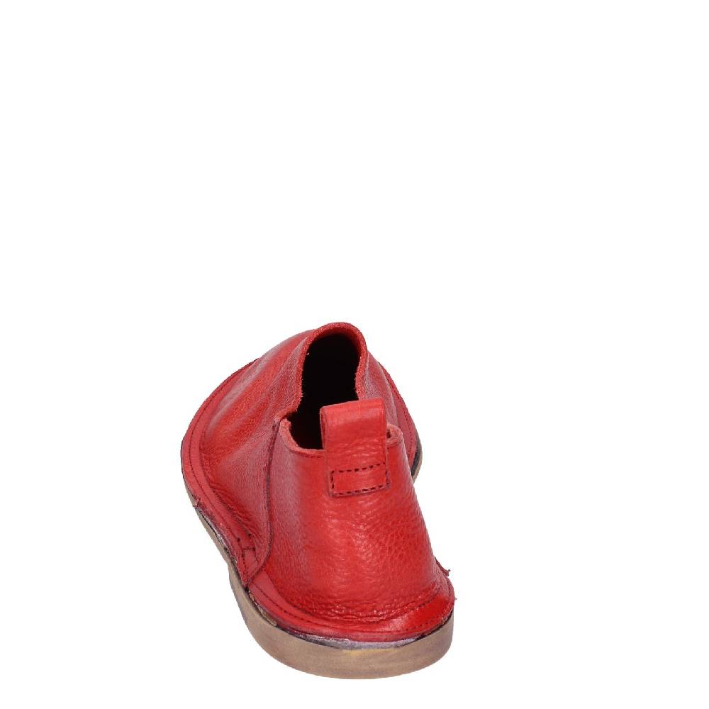 scarpe donna MOMA mocassini rosso pelle VINTAGE SLIP ON EX461 Saldi Di Fabbrica