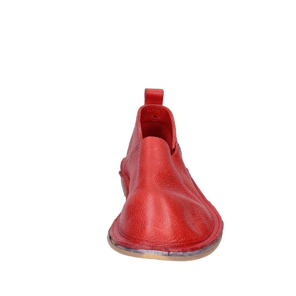 scarpe donna MOMA mocassini rosso pelle VINTAGE SLIP ON EX461 Saldi Di Fabbrica