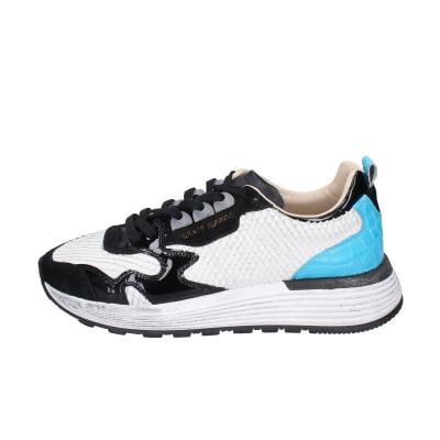 scarpe donna MOMA sneakers bianco pelle nero camoscio 3AS401-CR10 BC853 2025