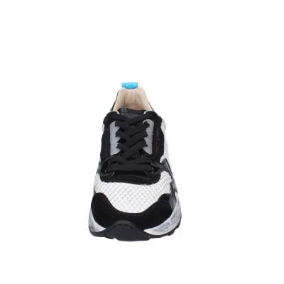 scarpe donna MOMA sneakers bianco pelle nero camoscio 3AS401-CR10 BC853 2025