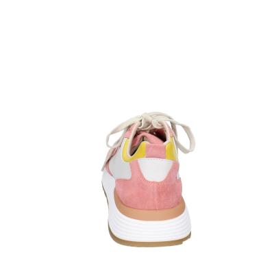 scarpe donna MOMA sneakers rosa pelle bianco camoscio 3AS401-CR11 BC795 In Linea