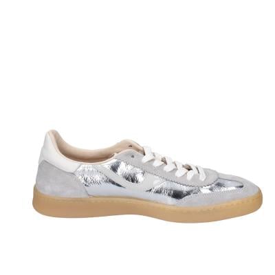 scarpe donna MOMA sneakers argento pelle lucida grigio camoscio 3AS420-CRV BC788 Spedizione Gratuita