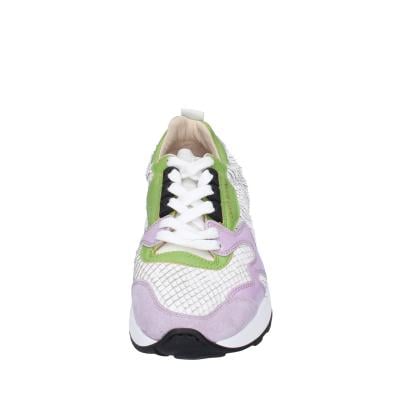 scarpe donna MOMA sneakers viola pelle bianco camoscio 3AS401-CR8 BC72 Soddisfazione Garantita