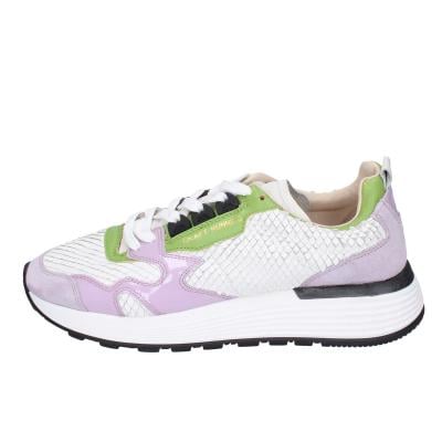 scarpe donna MOMA sneakers viola pelle bianco camoscio 3AS401-CR8 BC72 Soddisfazione Garantita