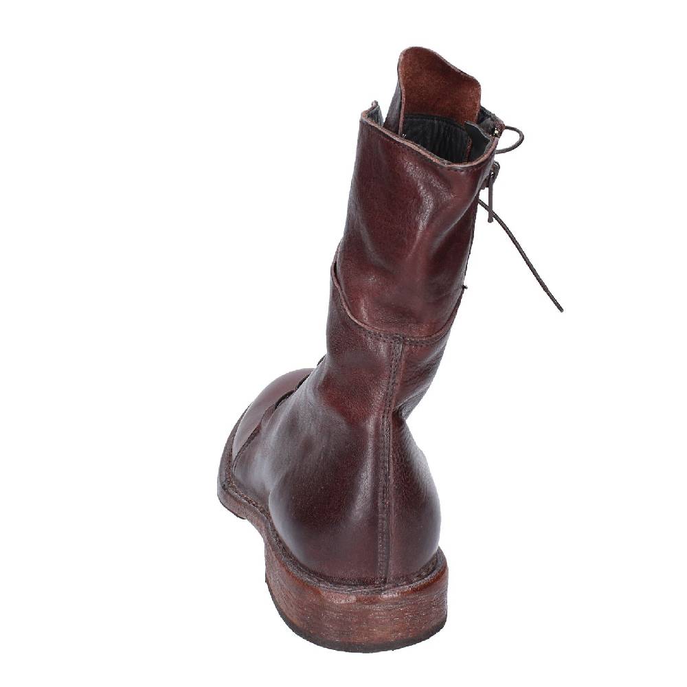 scarpe donna MOMA stivaletti marrone pelle 1CW195 VINTAGE EX492 Affare Del Giorno
