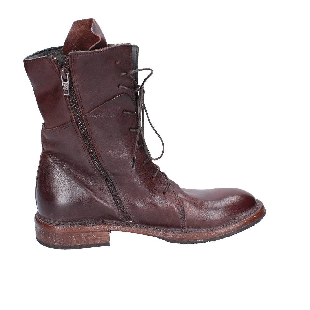 scarpe donna MOMA stivaletti marrone pelle 1CW195 VINTAGE EX492 Affare Del Giorno