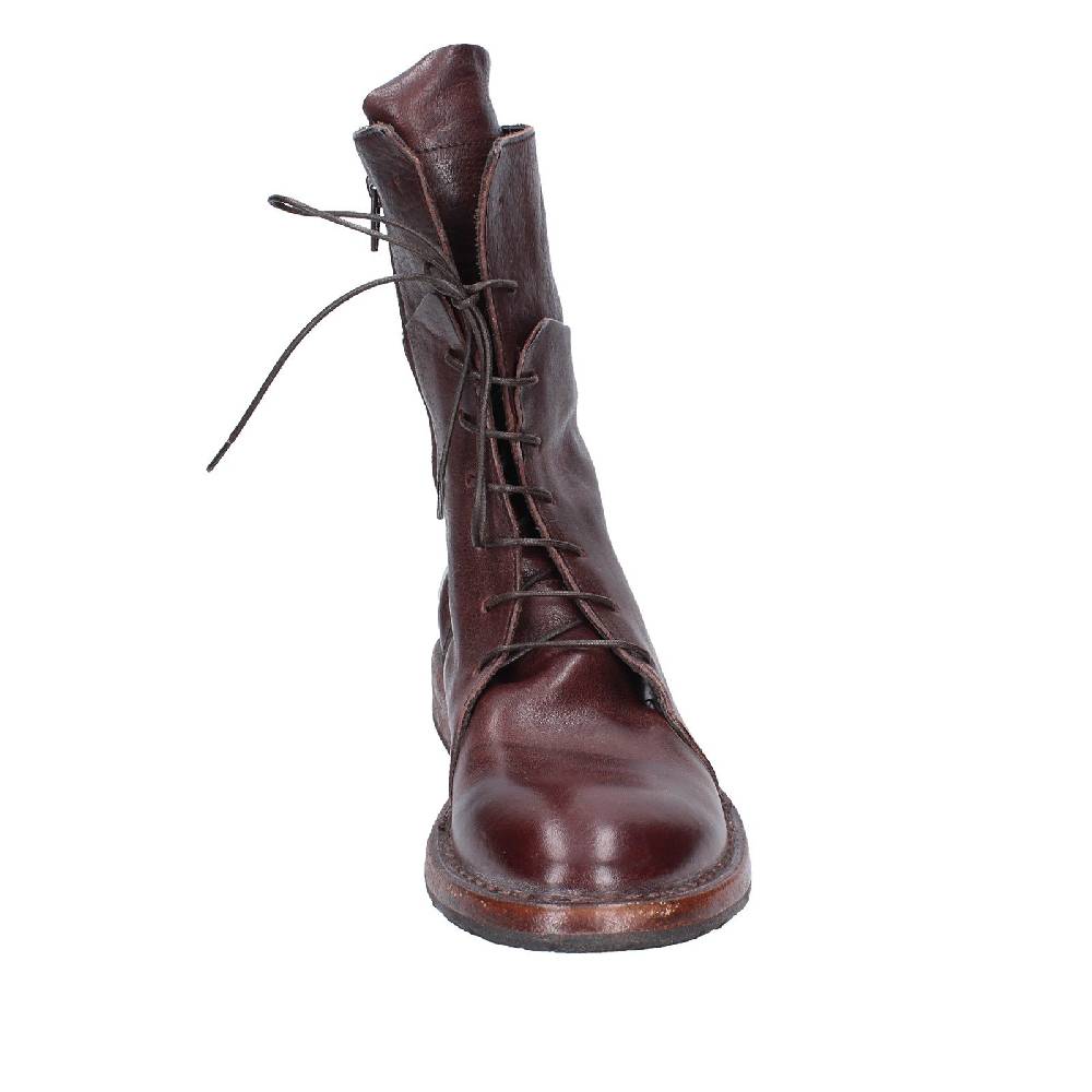 scarpe donna MOMA stivaletti marrone pelle 1CW195 VINTAGE EX492 Affare Del Giorno